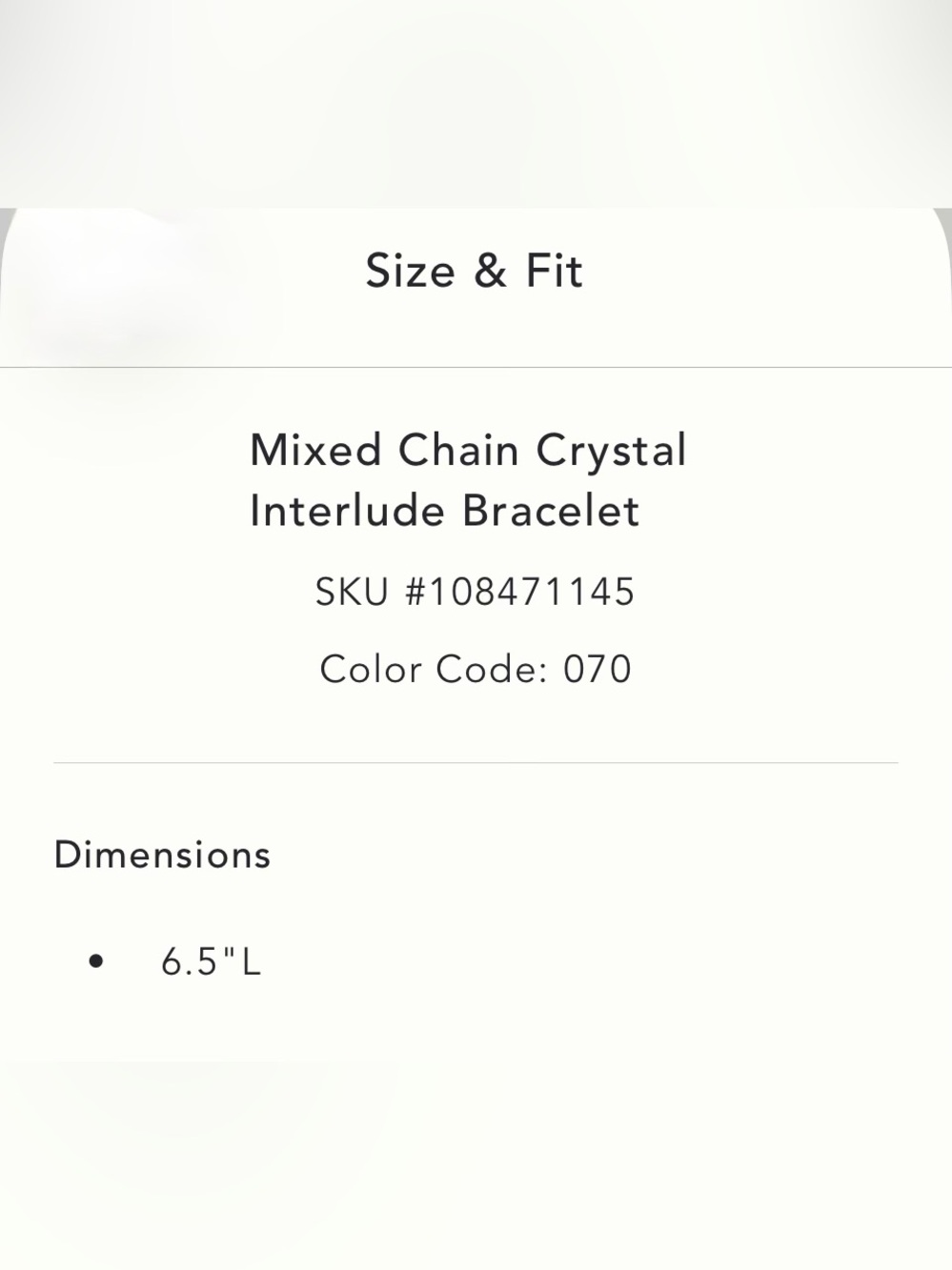 Anthropologie Mixed Chain Crystal Interlude Bracelet | Gold Clear | NWT - Picture 6 of 8